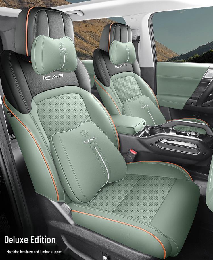 Chery ICAR03 Five-Seater Leather Car Seat Cushion - All-Season Universal Fit