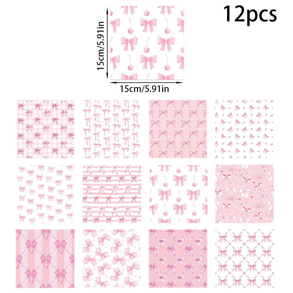 12pcs/set, Birthday Party, Creative Bow Tie, DIY Gift, Gift Box Packaging Paper, Party Decoration Supplies, Holiday Decoration