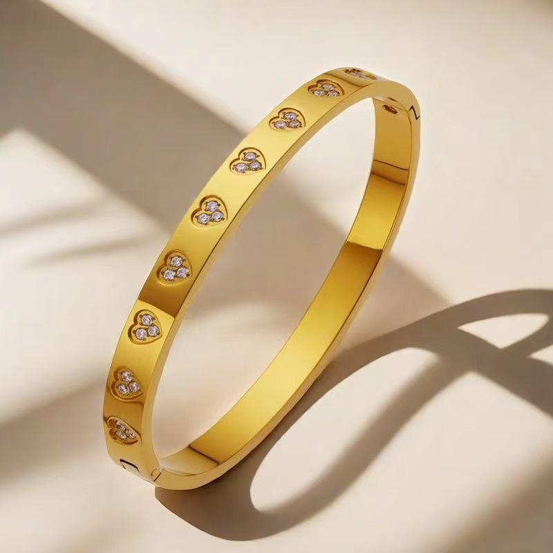 Bracelet Girls Niche Titanium Steel Jewelry Premium Sense Ins Wind Nail Opening Jewelry