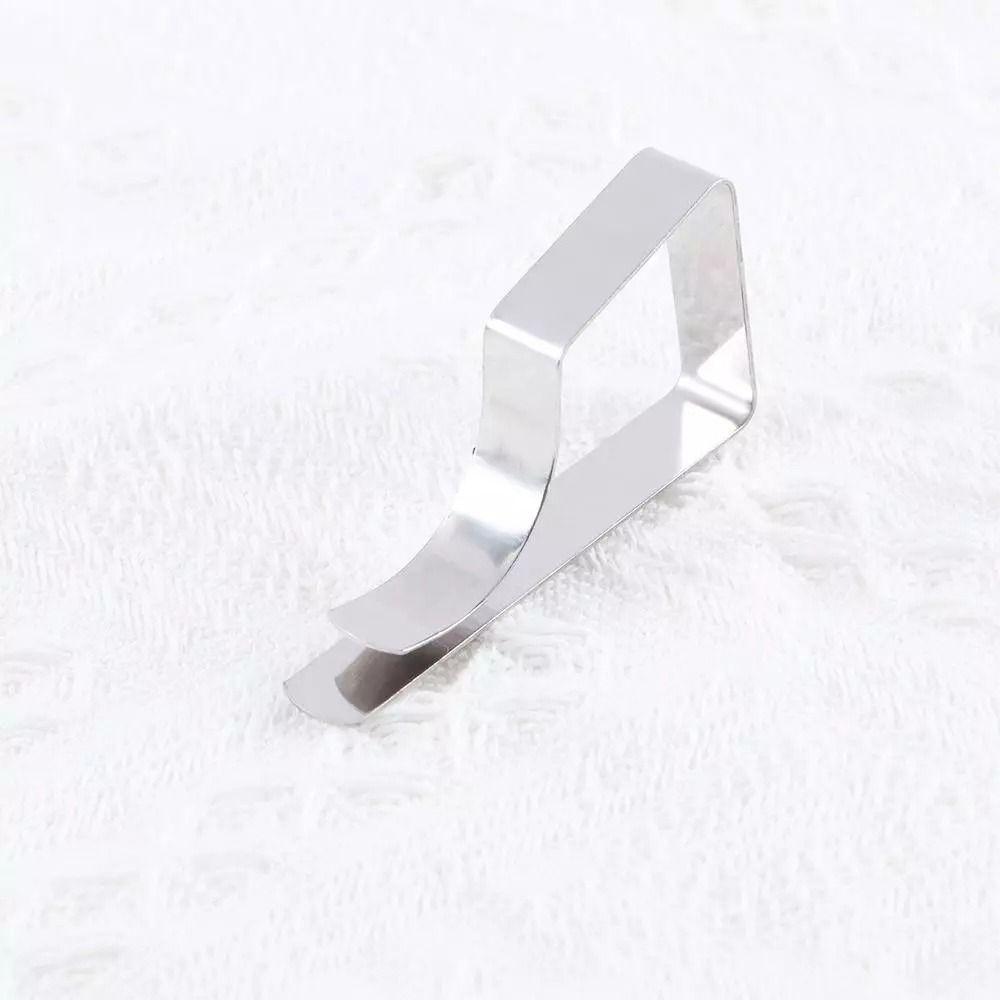 8Pcs Stainless Steel Tablecloth Clamps Anti-Slip Tablecloth Organizer Clip