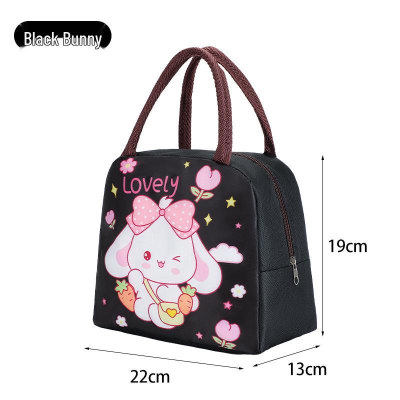 Cute Insulated Bento Bag: Cartoon Lunch Box for Kids and Office