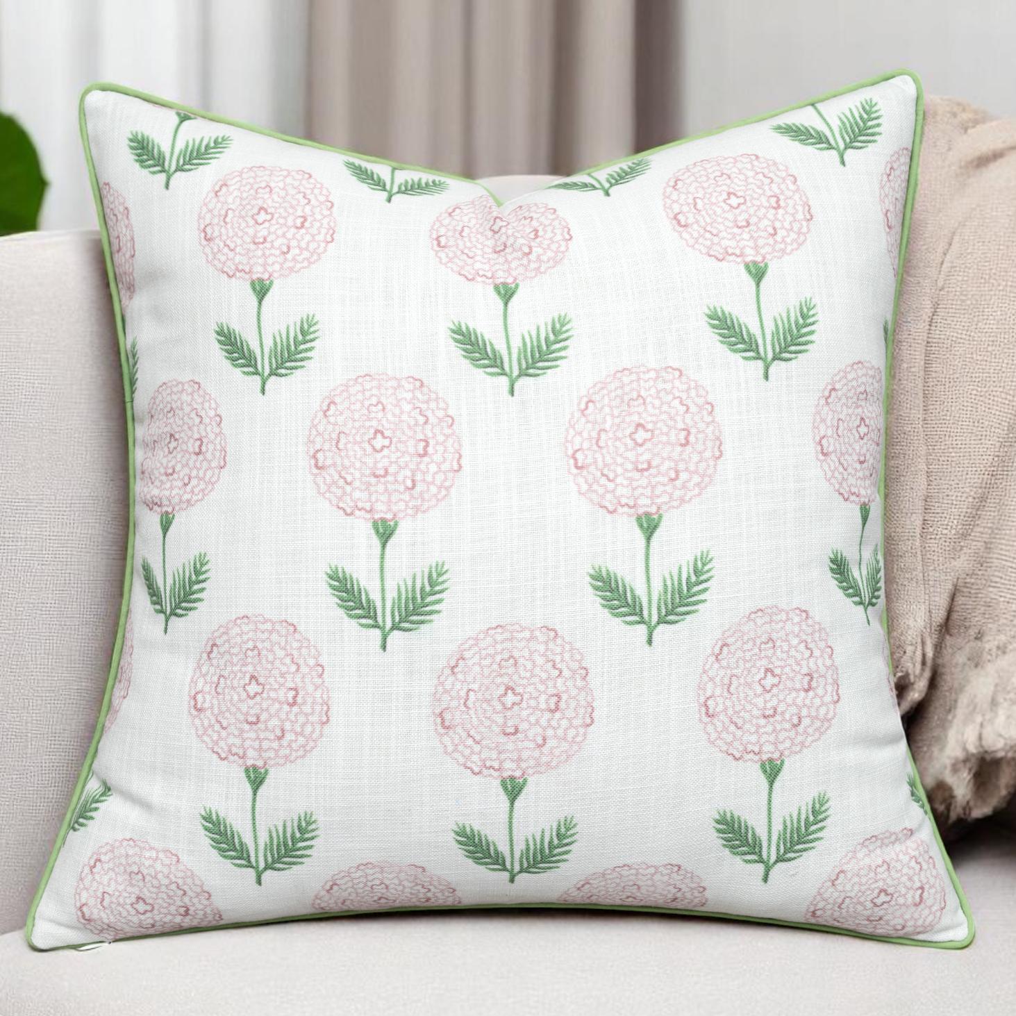 Eurasia Decor Konkan Floral Printed Decorative Cushion Cover – Cotton Blend 50 cms x 50 cms (Pack of 1)