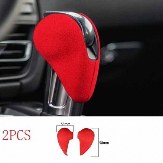 2010-2016 Red For Porsche Panamera Alcantara Gear Shift Knob Shifter Lever Trim
