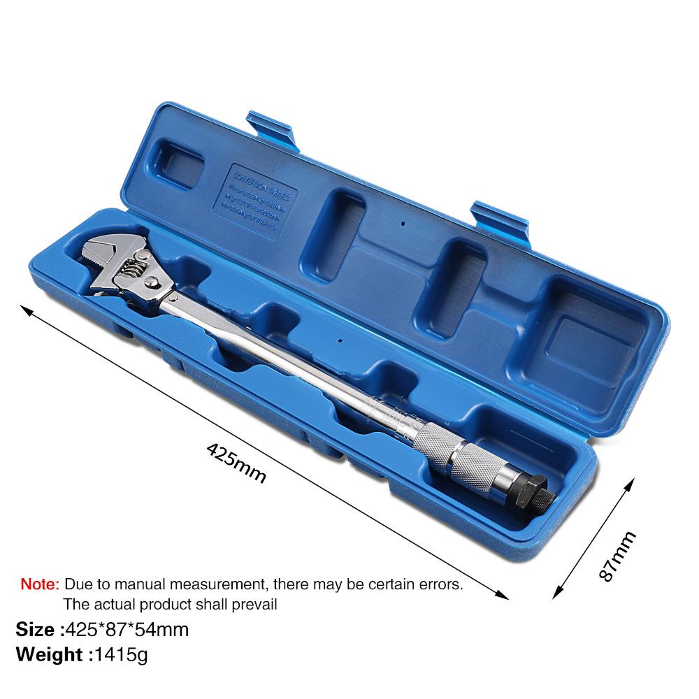 TINSOL 19-110 Nm Adjustable Torque Wrench Multi-Function Torque Wrench 43mm Adjustable Open-End Wrench Maintenance Tool серебряный