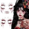 1/4/6 Sztuk Tatuaż Tymczasowy Wzór Żył Na Imprezę Halloweenową Body Art Wodoodporne Naklejki Tatuaż Naczyniowy Dla Kobiet Mężczyzn Brwi Twarz