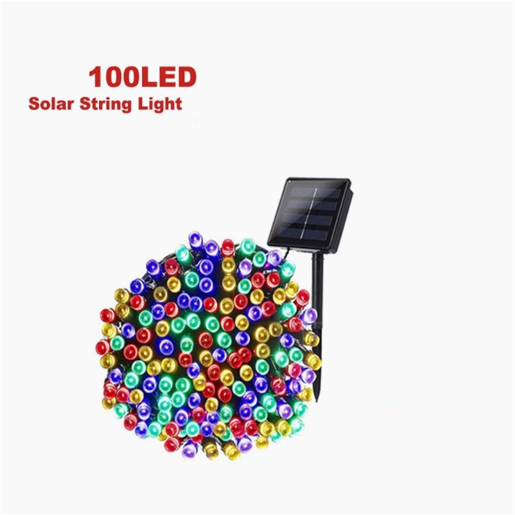 100led Solar String Lights Outdoor Waterproof Fairy Decorative Lamp With Solar Panel For Garden Decor