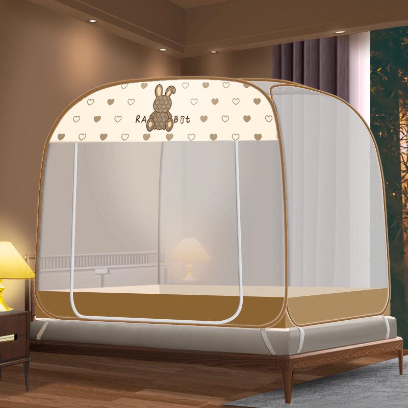 Mosquito Net with Free Installation – Foldable Steel Wire Yurt, Dustproof & Mosquito Proof