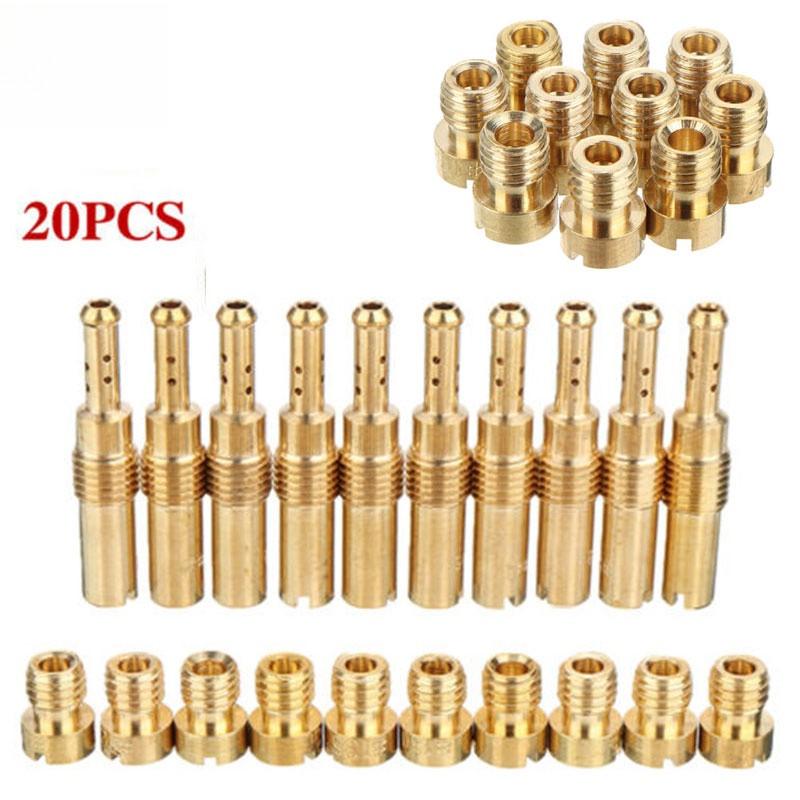 

20 шт. Набор жиклеров главного карбюратора мотоцикла №100-#140 Жиклер холостого хода №32-#55 Распылитель-игла для Keihin CB GY6