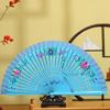 Home Decor Antique Spanish Wooden Fan Classic Colorful Folding Fan Decorative Traditional Handheld Fan Wedding