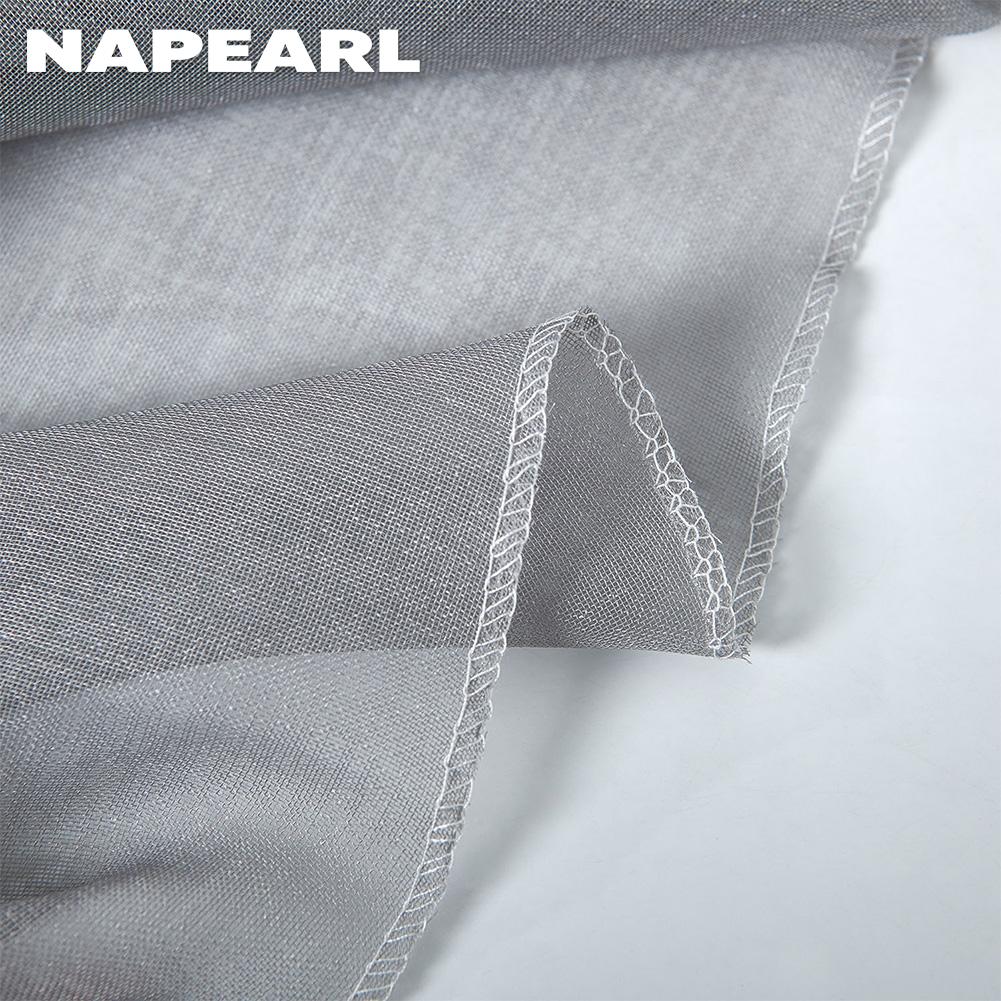 1PC NAPEARL Fashion Two Color Tulle Valance Door Curtain Short Rod Rocket Decorative Window Kitchen Curtain