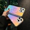 Color-plated diamond pattern is suitable for Apple 17Pro mobile phone case 17 transparent glitter iphone17Promax magnetic case