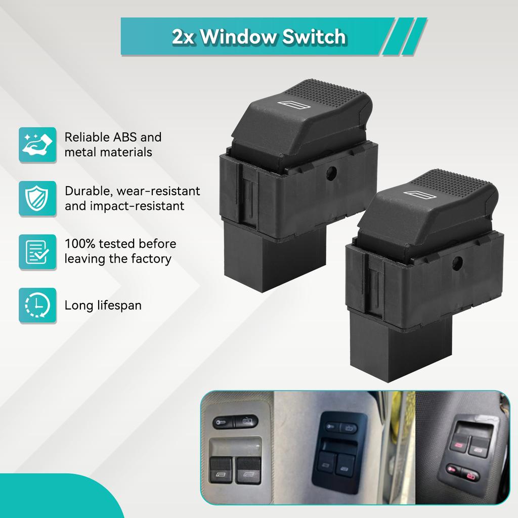 2pcs Electric Power Window Switch Button For VW LUPO 6X1 Polo 6N2 6E1 Seat Ibiza Seat Cordoba 6K2 Saloon 6X0959855B 6X0 959 855B