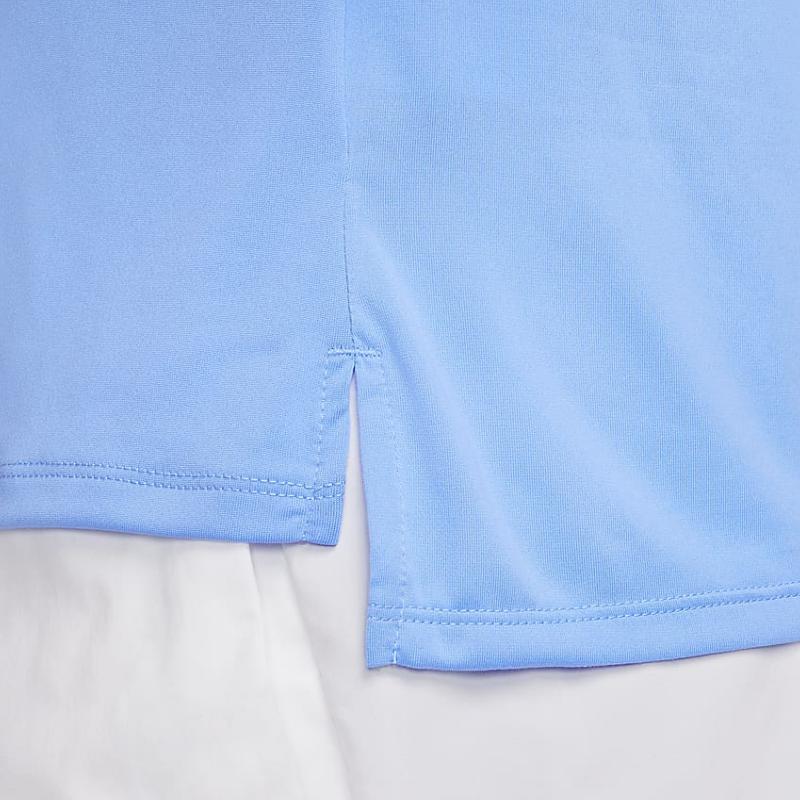 Nike Dri-Fit Rise 365 Solid Crew Neck Running Short Sleeve T-Shirt Men Tops College-Blue CZ9185-412