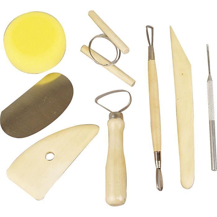 Ce set multifonction contient tous les outils de base comme mirettes, éponge, fil de coupe etc. Réf 10302