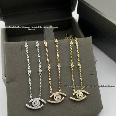 Messi Family Series: Sparkling Mind's Eye Diamond Necklace & Earrings Set