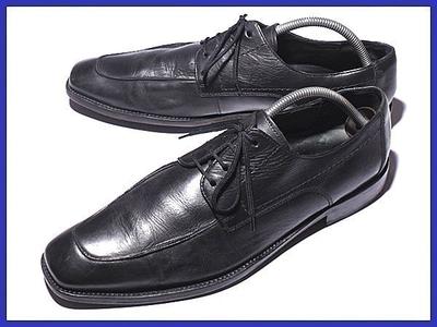 B-Grade LLOYD 1888 Leather U-Tip Dress Shoes 29.0 Black Men(USED)