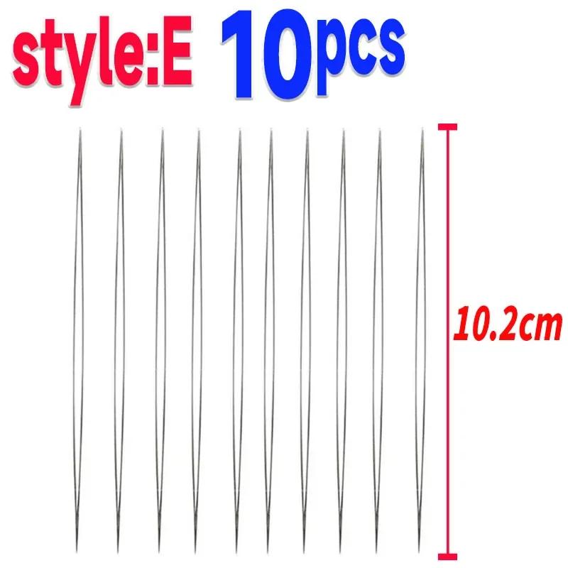 10/S Beading Needles Seed Beads Needles Big Eye Diy Beaded Collapsible Beading Pins Open Needles For Jewelry Making Tools