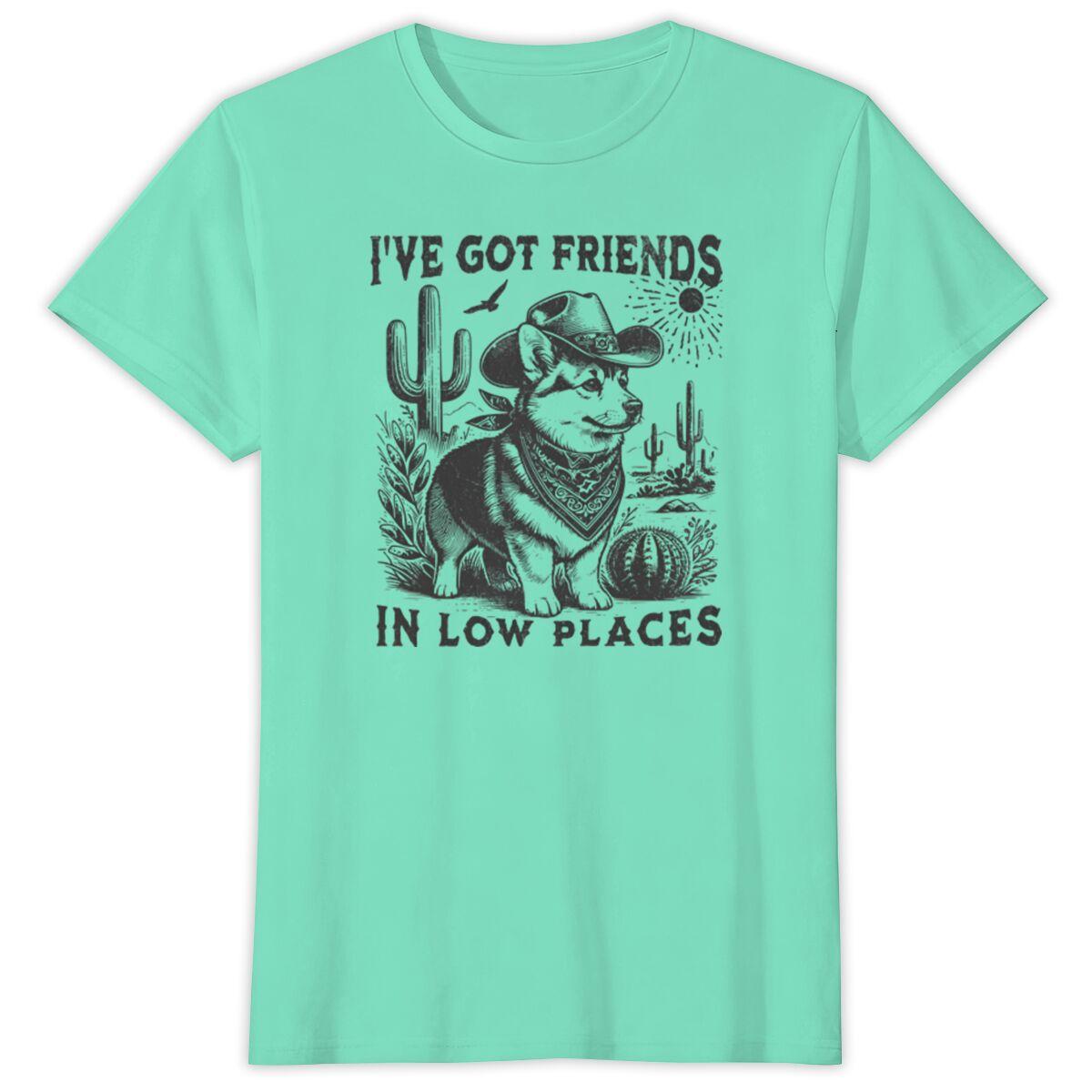 Funny Ive Got Friends Fashion Casual Tops Humor Dog Vintage T Shirts Classic Tops Adult Humor Tshirt Mens Tshirts S