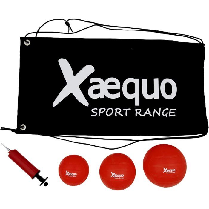Juego de Roundnet - XAEQUO - Completo - Bolsa de Transporte Incluida - 3 Pelotas - Bomba