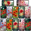 Für Samsung Galaxy S24 S23 iPhone 16 15 14 Xiaomi Redmi Note 13 12 11 10 8 Plus 9 Pro Max X XR A06 14CPhone Hülle Blume Mohnblüte OPPO Huawei Cover