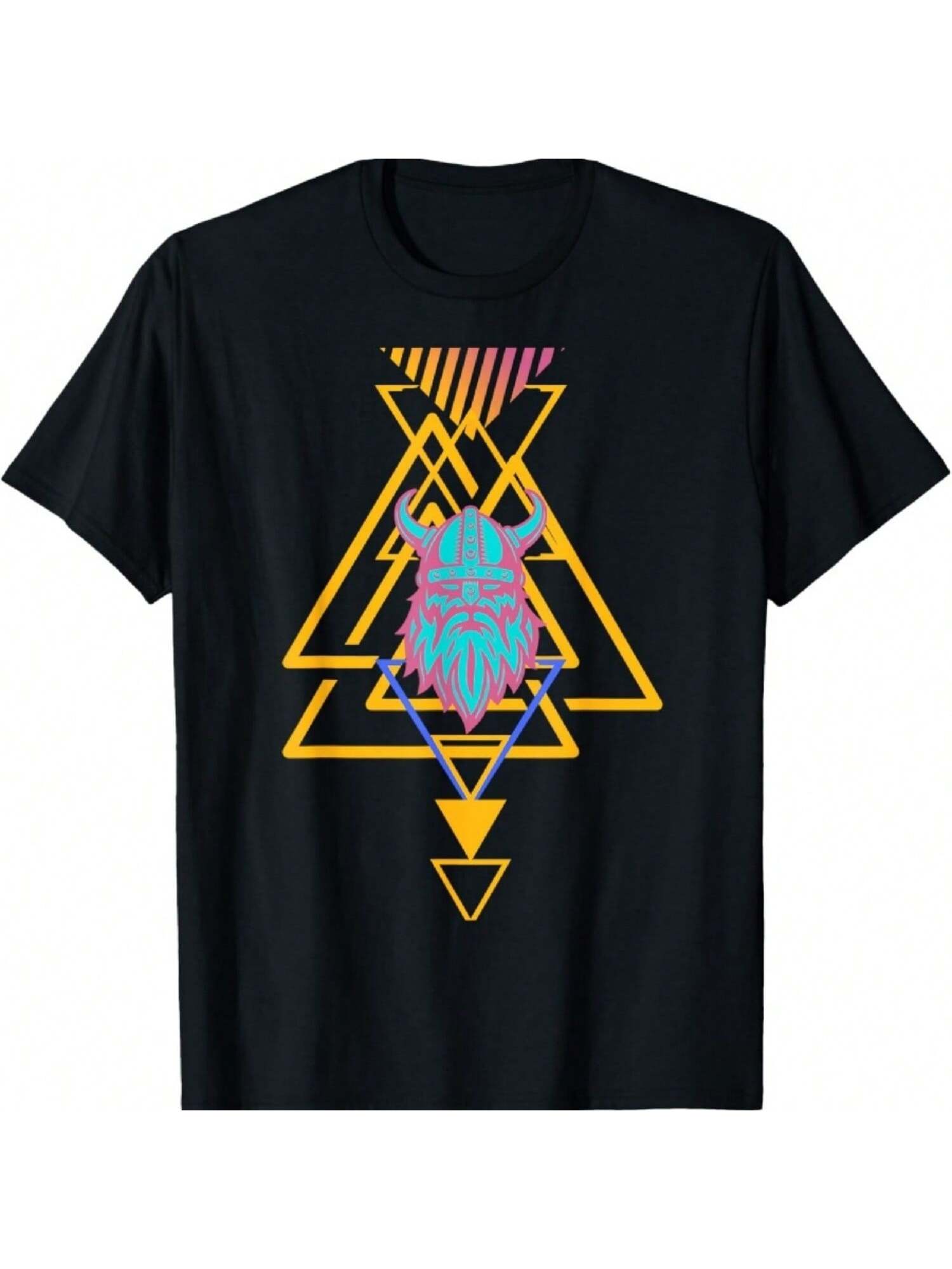 Nordic Viking Triangle Ancestral Spirit Berserker T-Shirt S разноцветный