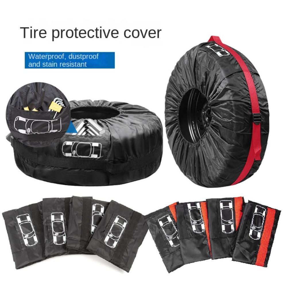 Waterproof Car Spare Tire Cover Dust-proof Protection Spare Tire Bag Tires Storage Bags Winter