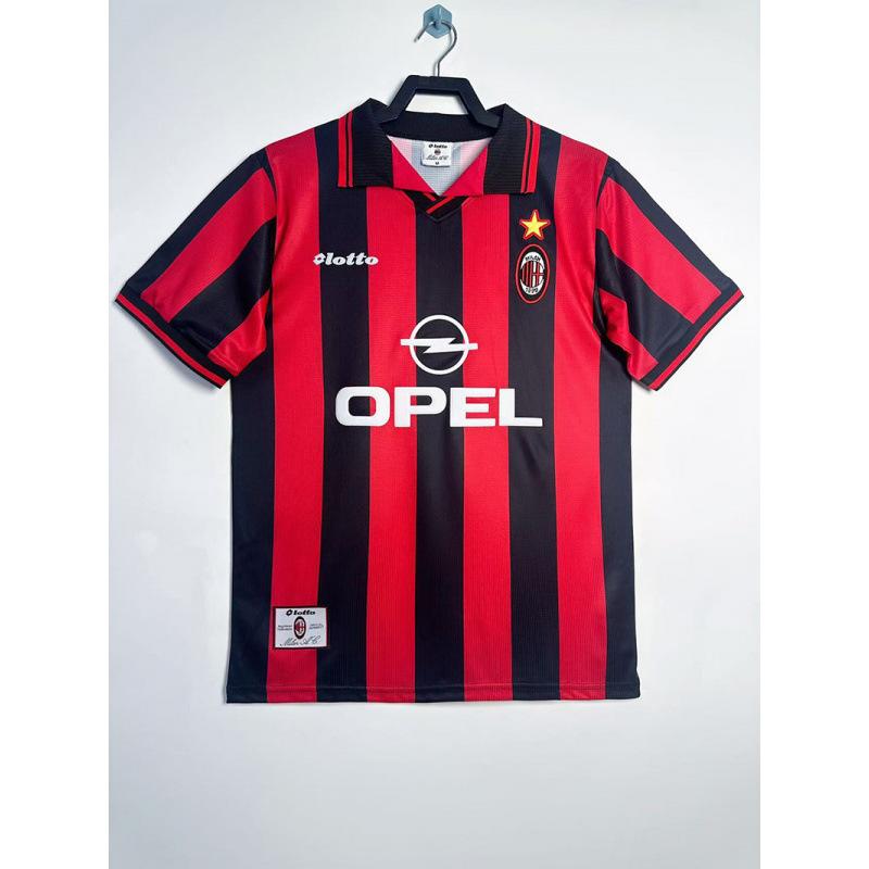 9596AC Milan Jersey No. 3 Maldini 18 Baggio 22 Kaka Short-sleeved Pants 12-13 Retro Football Jersey