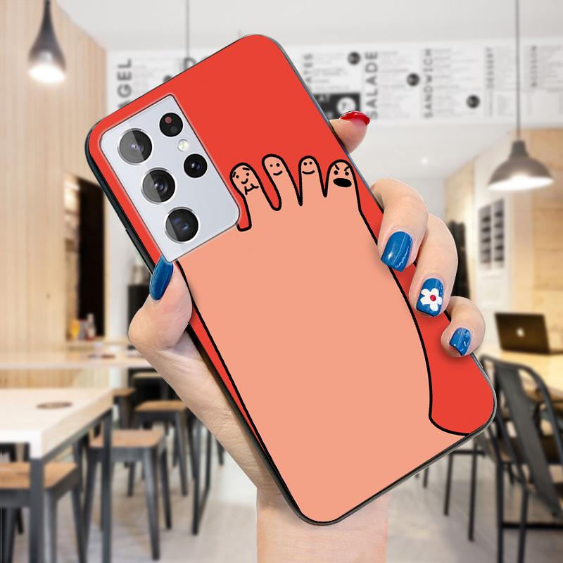 Husă de telefon drăguță de desene animate Polar Lear Greedy Face