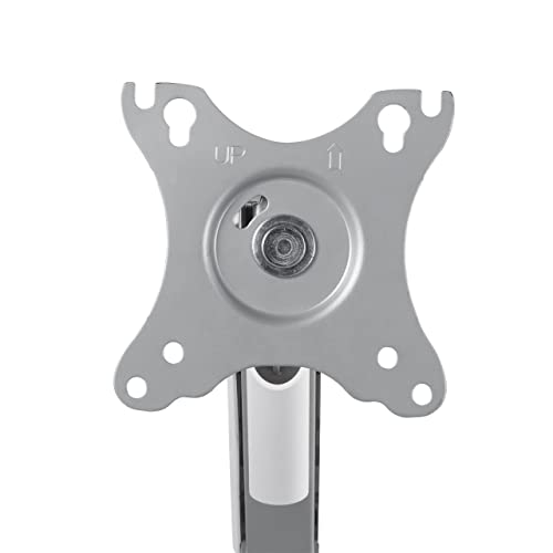 SANWA SUPPLY Monitor Arm, Built-in Spring, 2-9kg Weight Capacity, Horizontal and Vertical Adjustment, VESA Compatible, Silver, LA1901