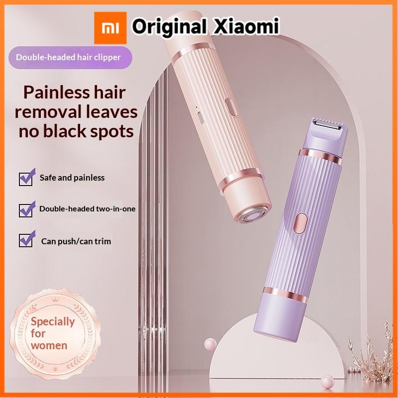 Xiaomi 2-in-1 Dual Head Electric Shaver for Women, Rechargeable Body Hair Trimmer, Portable Depilation Device for Underarm Leg Armpit P