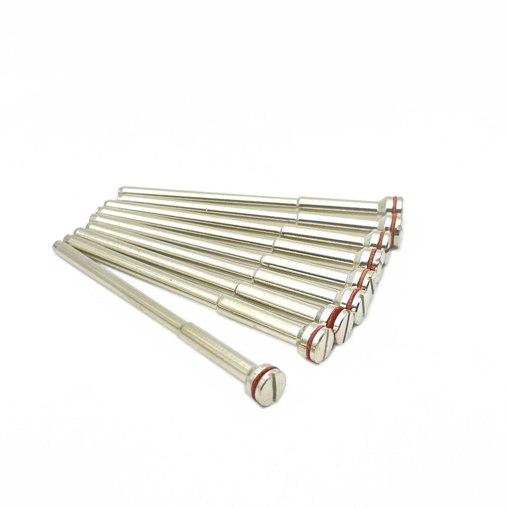 10pcs Dental Lab Polishing Shank Diamond Disc Mandrel Rotary Tool Diameter 2.35mm For Polisher Machine Dental Mandrel