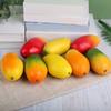 6Pcs Realistic Fruit Mangos Decoration Assorted Realistic Mangos Models for Table Decors and Visual Merchandising