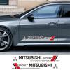 2 Peças Adesivos de Porta Lateral de Carro Decoração de Estilo com Logotipo Decalque Para Mitsubishi Eclipse Lancer Outlander Pajero ASX Colt Delica Triton AJ3