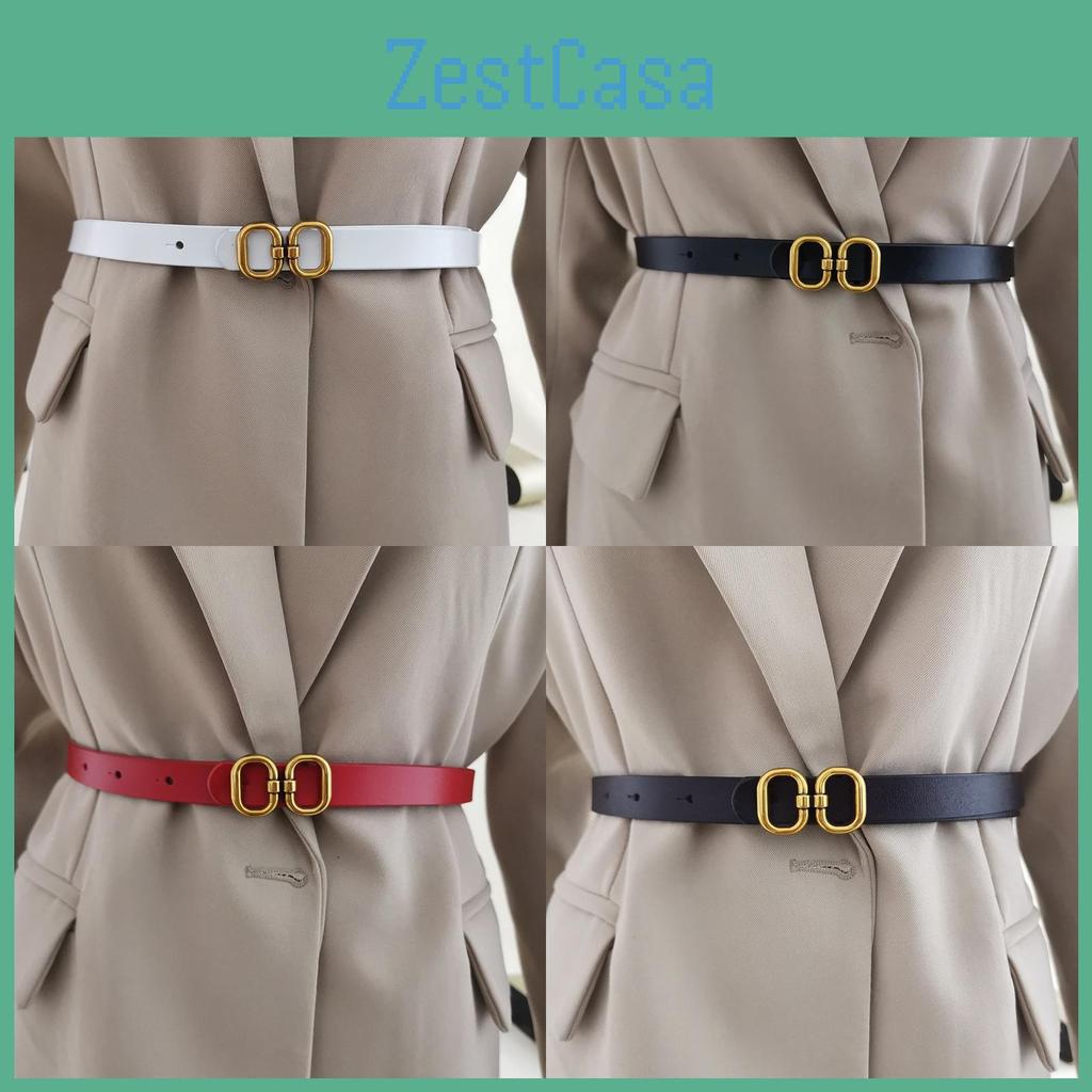 Leather Women Waist Belt Accessories With Alloy Buckle For Dresses And Outerwear