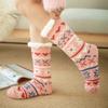 Christmas Floor Socks For Women, Winter Fleece-lined Postpartum Carpet Socks, Sleep Home Snow Socks
