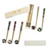 Chopsticks and Chopstick Rest Gift Dishwasher Wakasa Lacquered Made In Natural Octagonal Birthday Lucky Hashikura Matsukan [BECOS] Set, 22.5cm, Box,