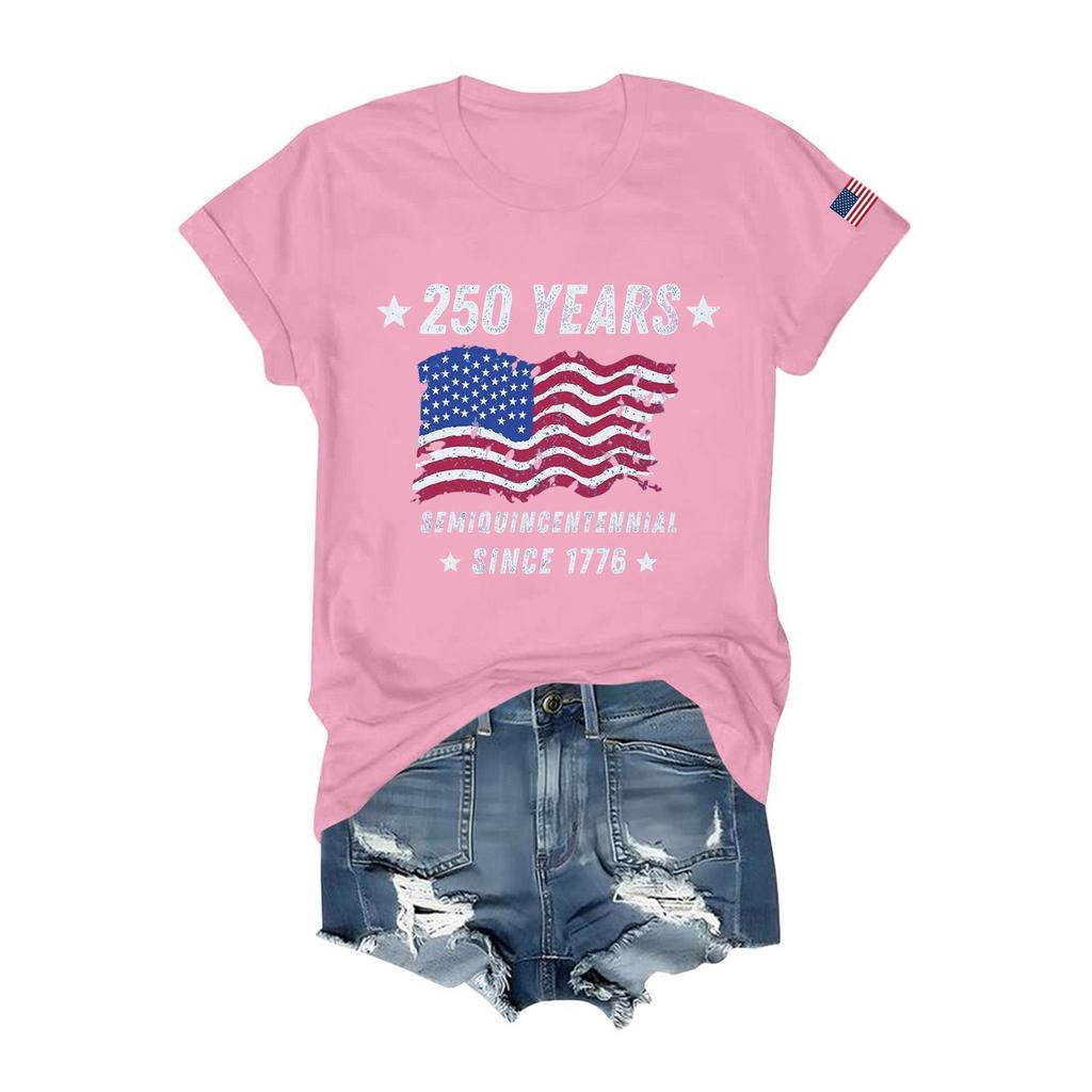 Damen T-Shirts Kurzarmshirts Pullover Sommer Frühling Oberteile Blusen