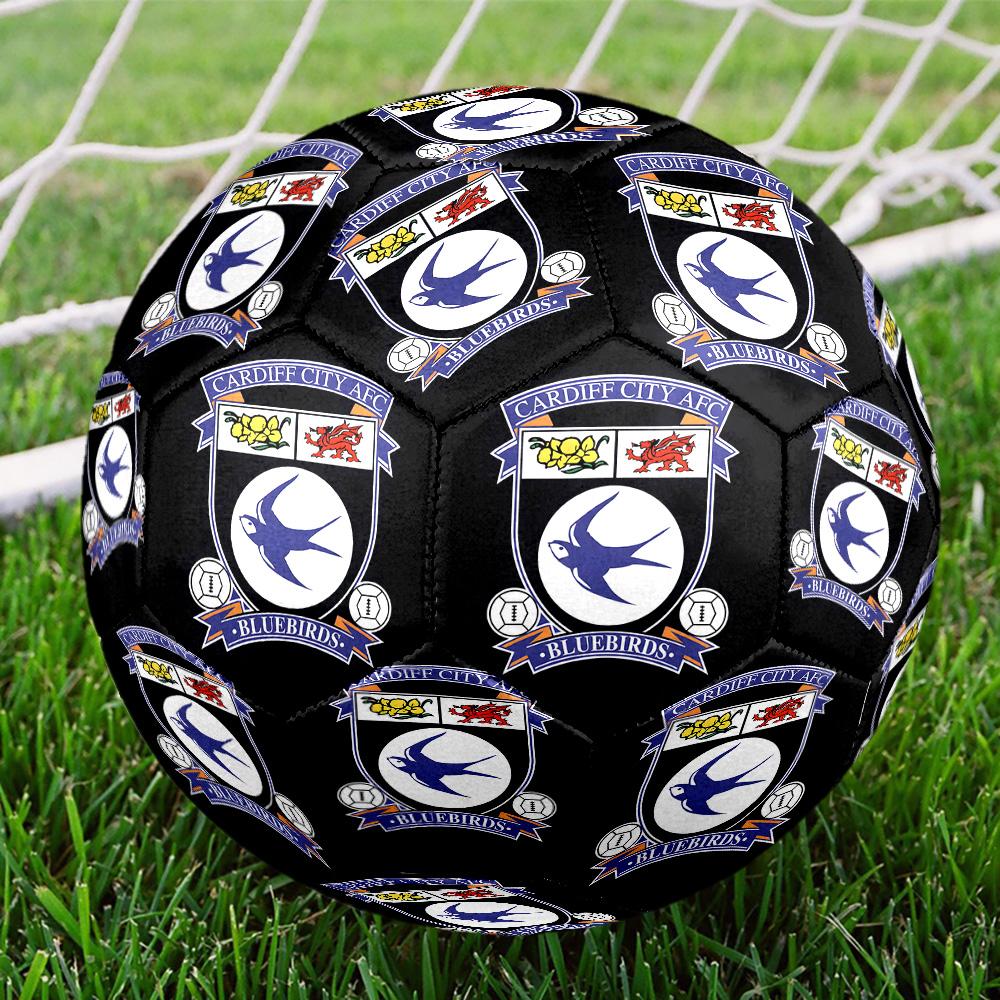 Card-iff Fc Crest Printed Size 5 Soccer Balls, High-Quality, Anti-Slip, Protective Football, A Unique Gift , Birthdays, Christmas Gifts