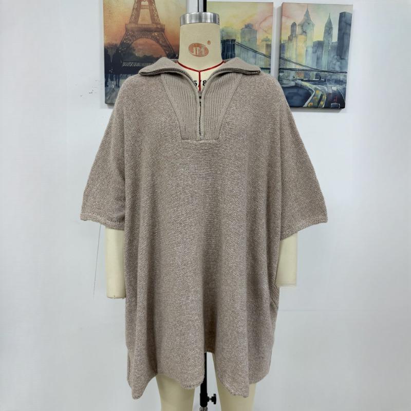 IHUASU Женская осенне-зимняя мода средней длины вязаный свитер с длинным рукавом — фото 14