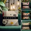 Brand Seletti Cushion Cover Natural Linen Pillowcase Set AllinOne Decor Cushion Cover for Sofa Bedroom Chair