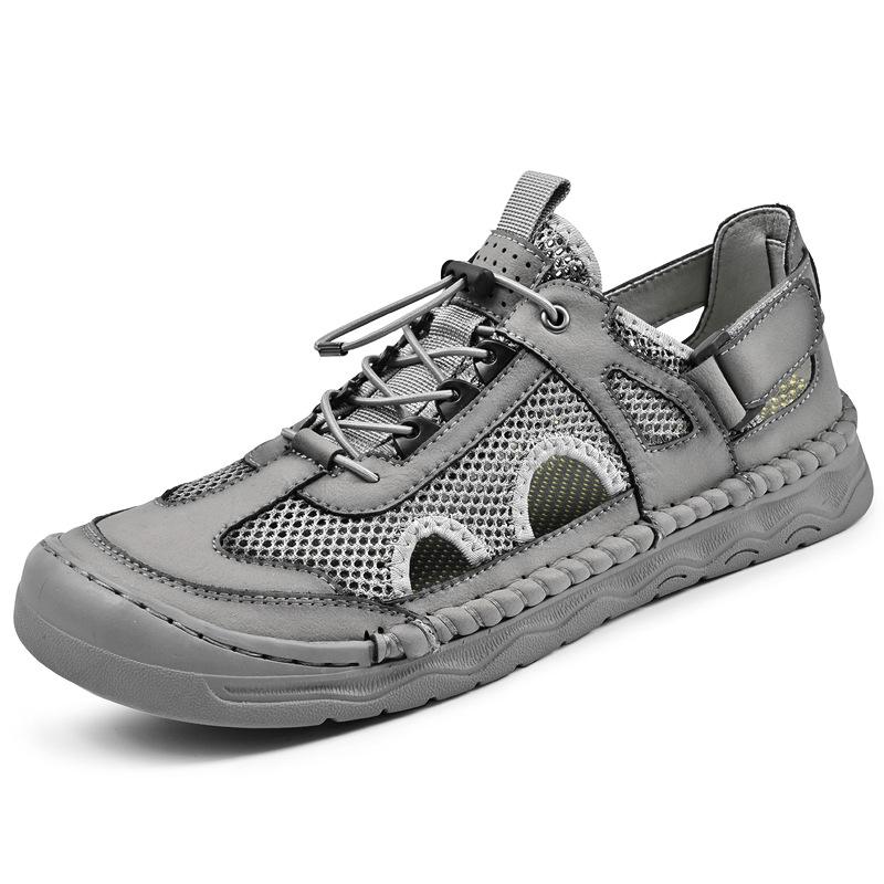 Men s Breathable Closed-Toe Mesh Sandals 38
