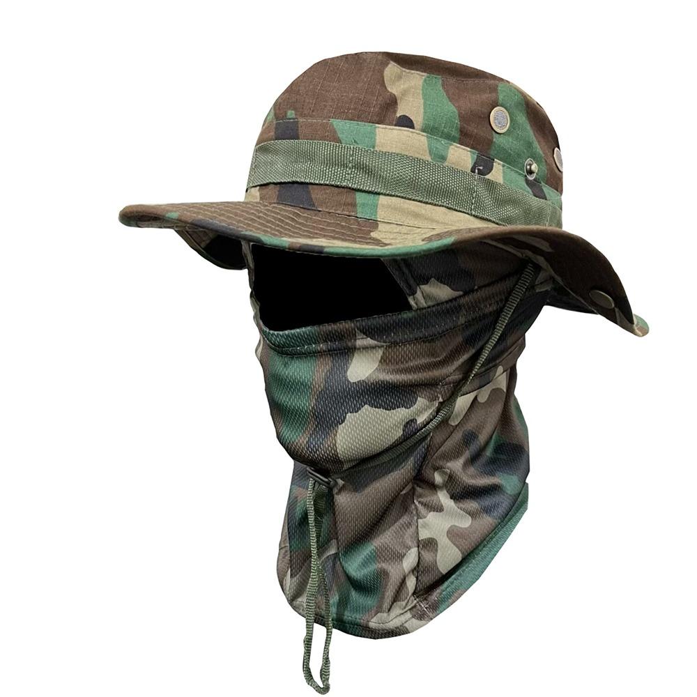 Fashion UV Protection Balaclava Hat Face Cover UPF 50+ Sun Hat Large Casual Bucket Hat Hiking