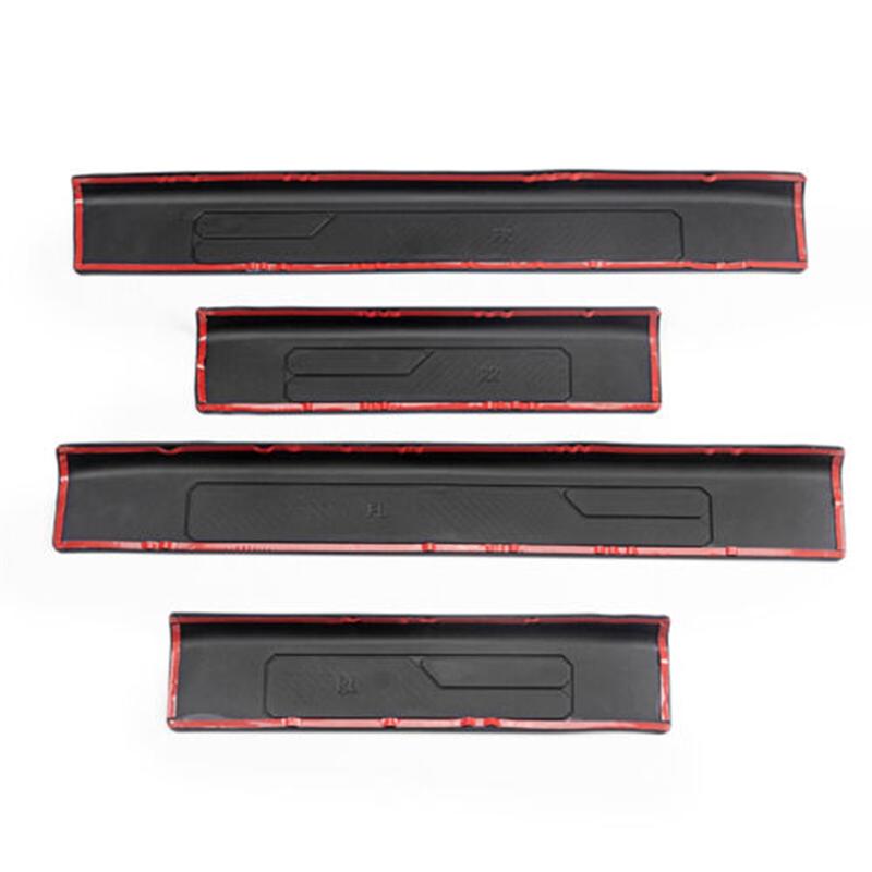 NEW-Door Sill Scuff Plate Pedal Entry Guard Protector Stickers Trim Car Styling For Ford Bronco 2025 2025 2025 4Pcs