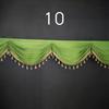 1M Detachable Curtain Ice Silk Swag for Wedding Party Stage Background Veil Home Curtain Decoration Cloth Wave Curtain Tassel