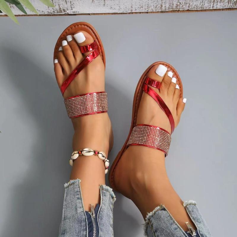 Fashion 2024 Summer Women's Flip Flops Casual Luxury Hot Flats Shoes Home Slippers Bedroom Comfortable Cheap Products and