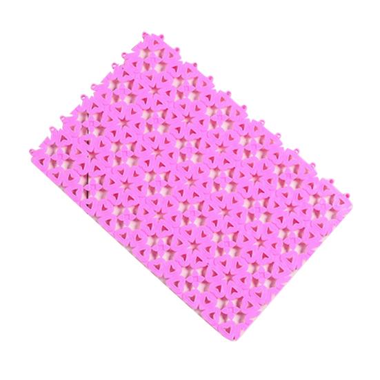 Waterproof Bath Mat Anti Slip Massage Shower Carpet DIY Stitching Puzzle Pad