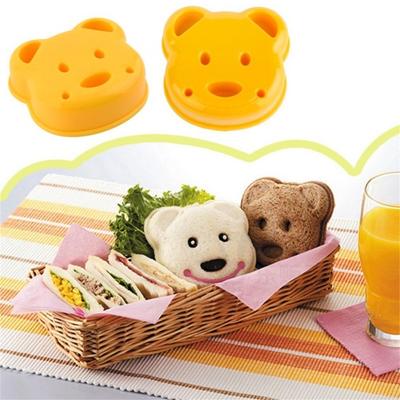 DIY-Brotform, niedliche Bärenform, kein Geruch, leicht zu reinigen, Teddybär-Sandwichform