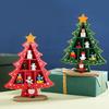 Christmas Decorations Wooden Christmas Tree Creative Scene Layout Ornaments Three-dimensional Red Xmas Table Desktop Decoration