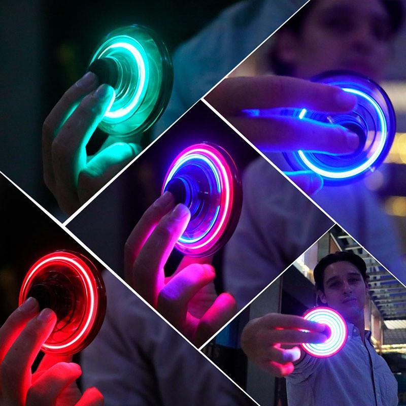 Flynova Led UFO Flying Saucer Induction Aircraft Remote Control Mini Drone Toys Anti Gravity Spinning Top Gesture Suspended Gyro