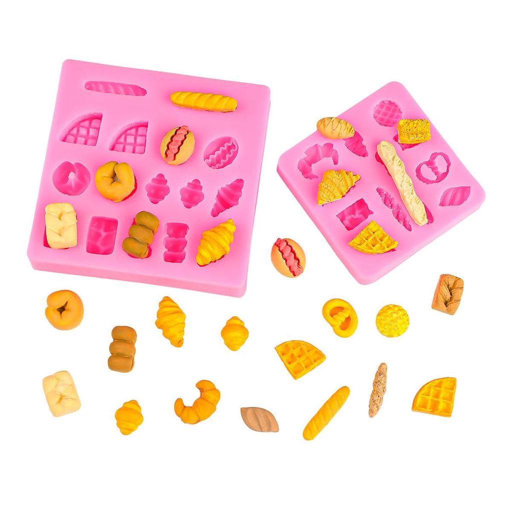 Mini Silicone Mold for Waffle, Triangle, Baguette, and Dessert Accessories